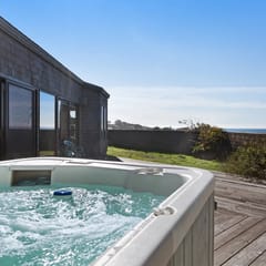 Windrow Retreat - Newly remodeled ocean-view home with private hot tub & fireplace