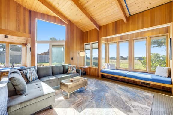 Samson Getaway - Ocean-view meadow home with hot tub near Walk On Beach, dogs welcome - Image 1